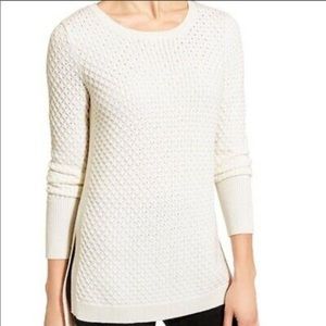 Athleta Honeycomb Merino Wool Waffle Sweater
